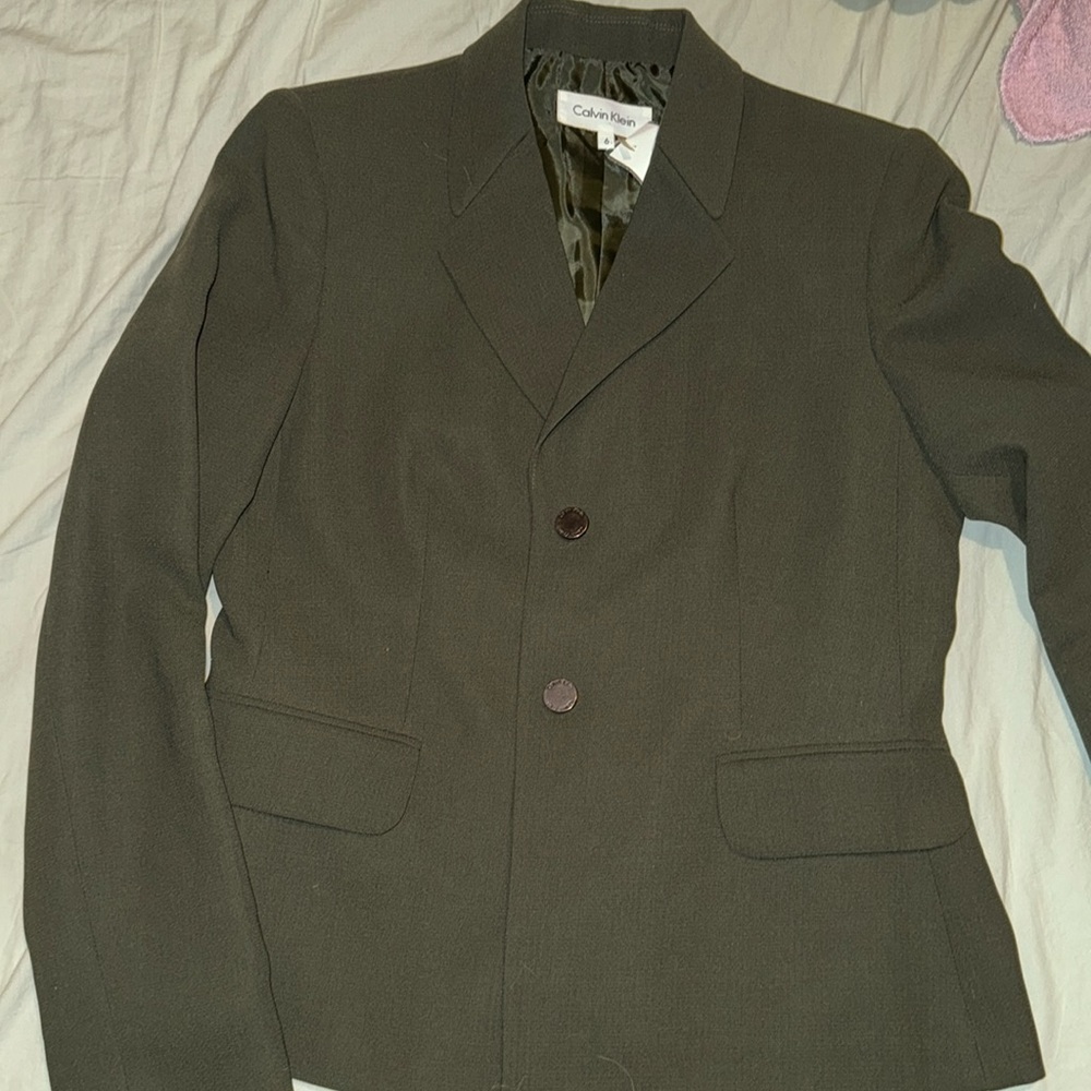Calvin Klein Olive Blazer